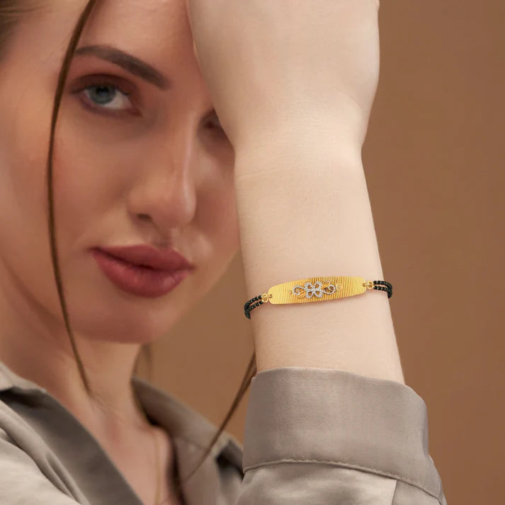 CIRCLE DIAMOND MANGALSUTRA BRACELET