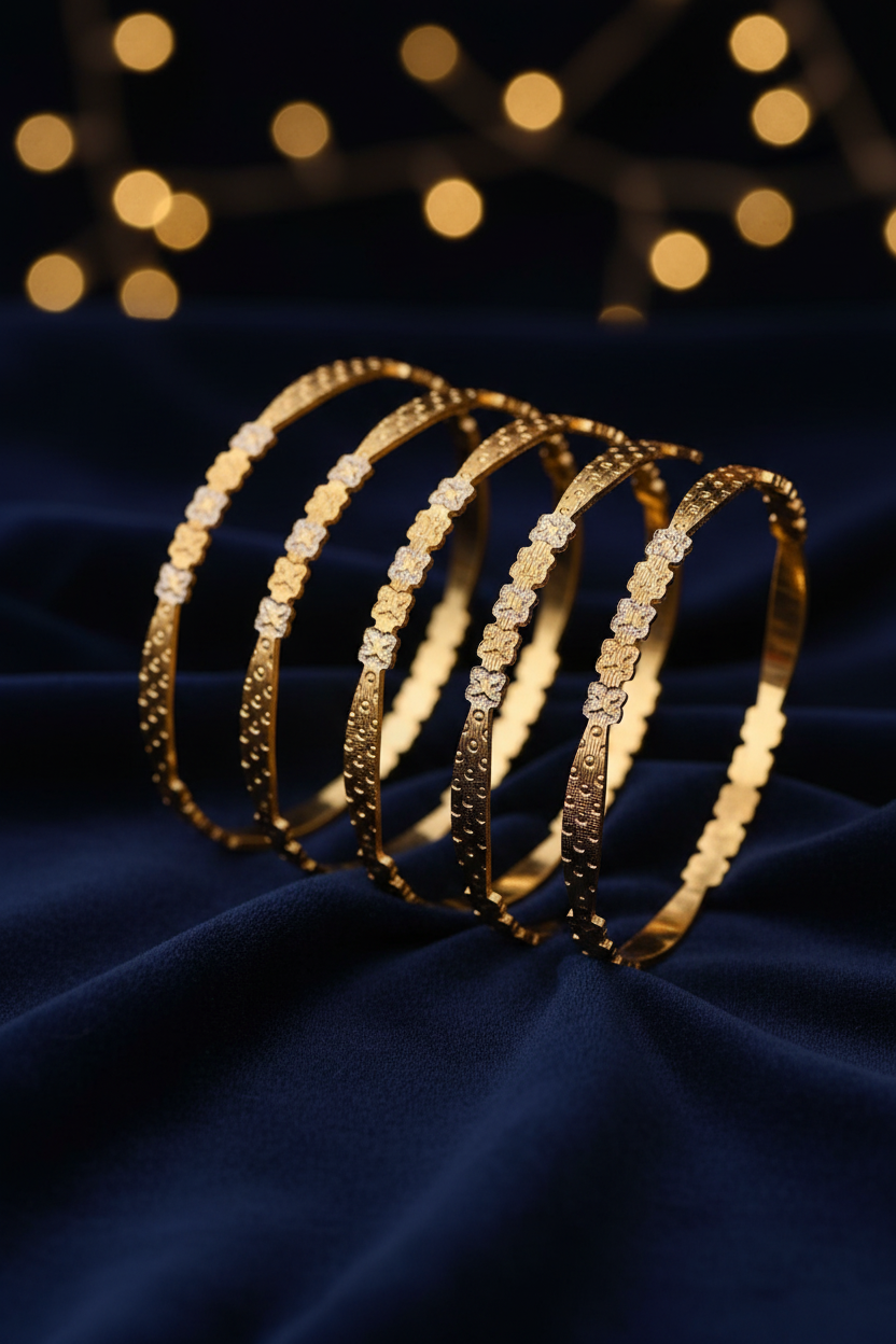 FLOWER CUT BANGLES