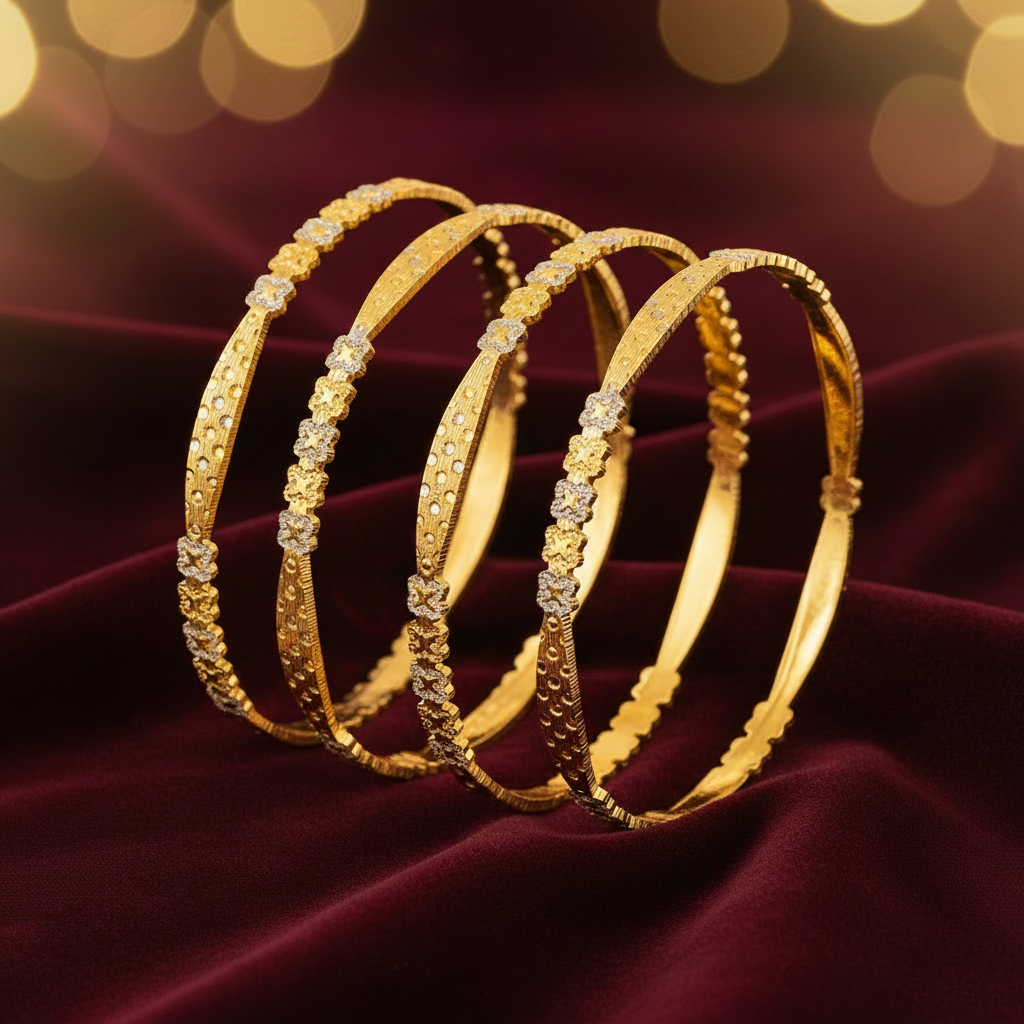 FLOWER CUT BANGLES